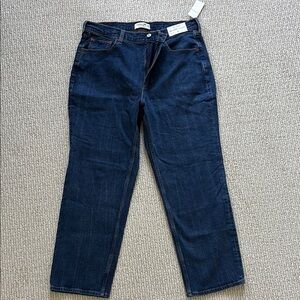 Abercrombie & Fitch Ankle Straight Blue Denim